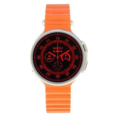 Ultra Evo Smart Watch 1.51" Wide Touch Screen - Orange Strap